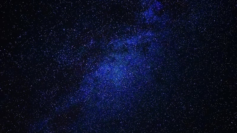 Starry night sky